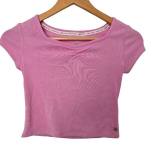 NWT Limited Too Pink Ribbed Top And Skirt Set Size 10